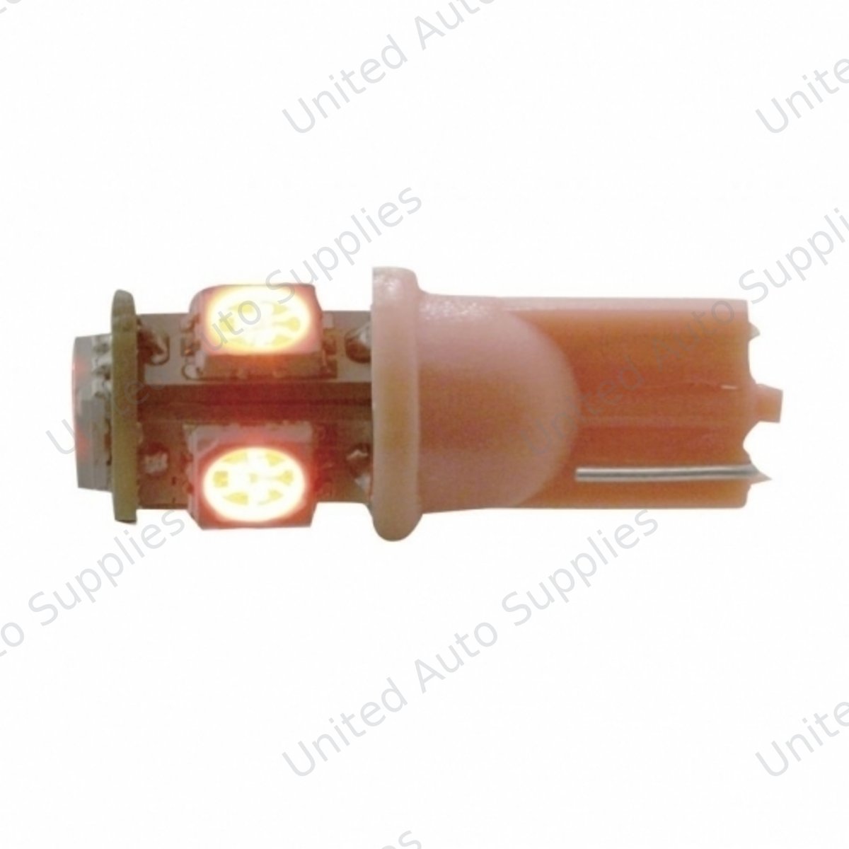 5 High Power LED 360 Degree 194 Bulb - Red (2-Pack)