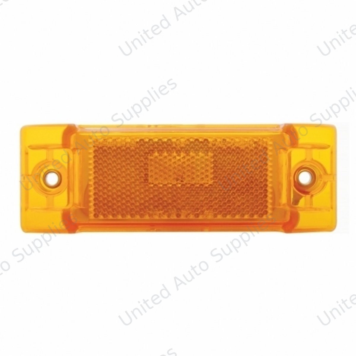 Rectangular Light (Clearance/Marker) With Reflex Lens - Amber Lens