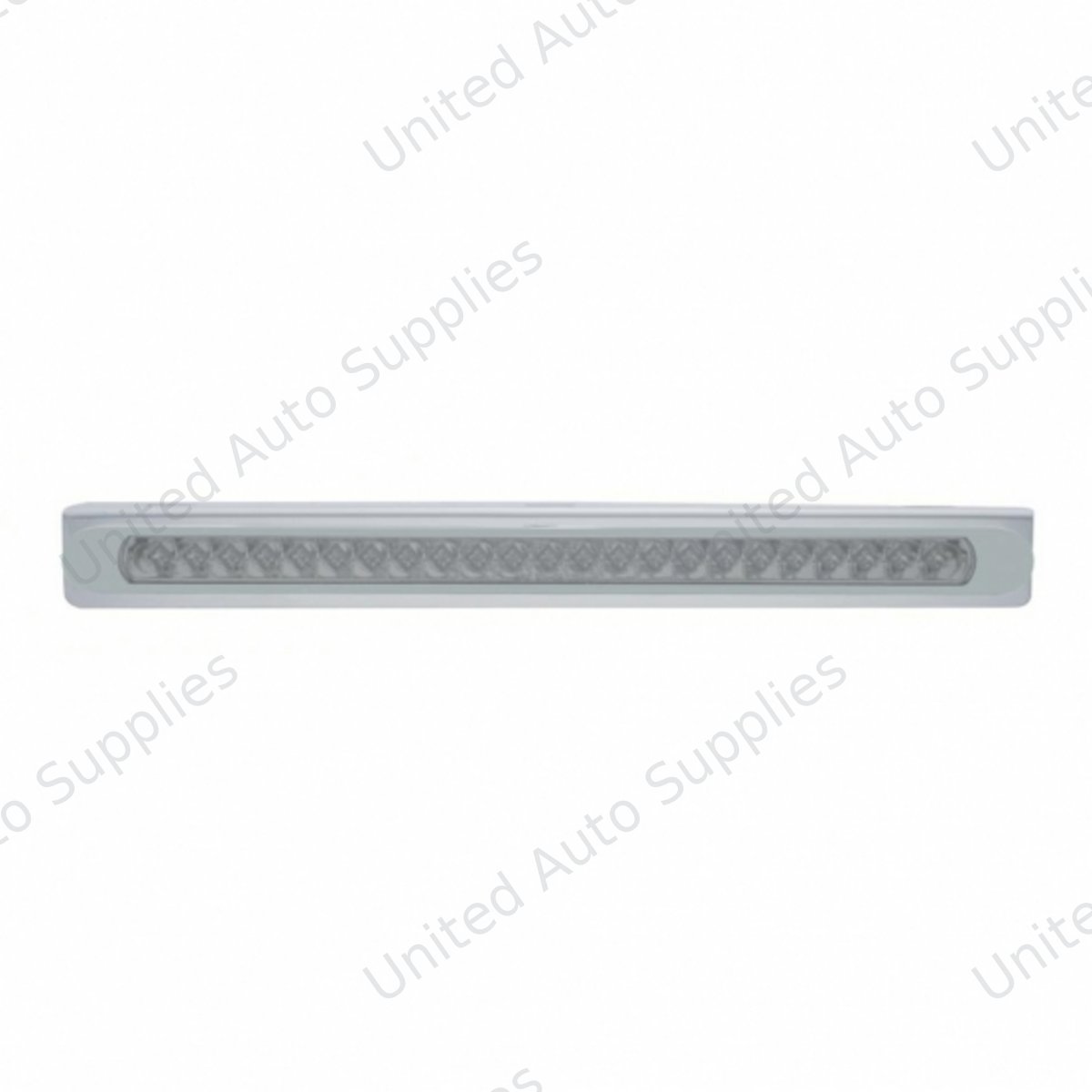 Stainless Light Bracket With 23 SMD LED 17-1/4" Light Bar & Bezel - Red LED/Clear Lens