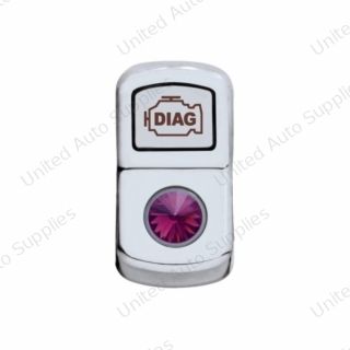 "Diagnostic" Rocker Switch Cover With Purple Crystal
