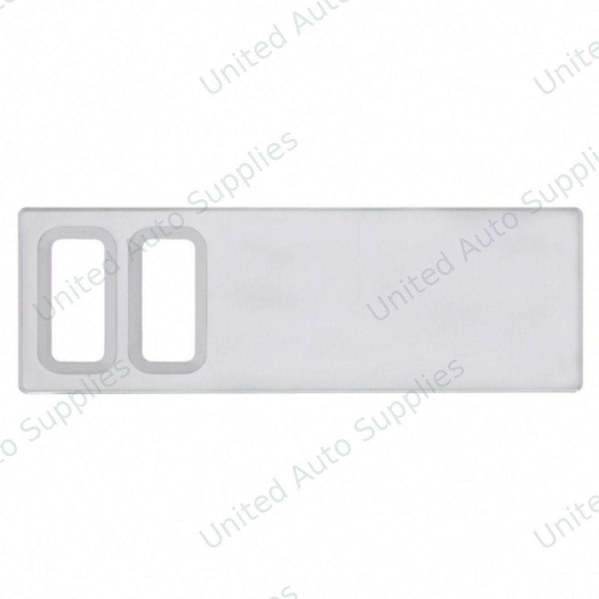 Chrome Plastic Dash Switch Panel Cover For International - 2 Openings
