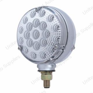 42 LED Reflector Double Face Turn Signal Light - Amber & Red LED/Clear Lens