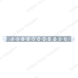 11 LED 17" Turn Signal Light Bar - Amber LED/Clear Lens