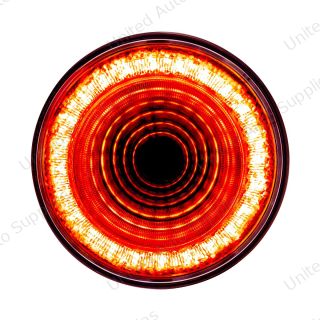 Mirage 24 LED 4" Round Stop/Turn/Tail Light - Red LED/Clear Lens