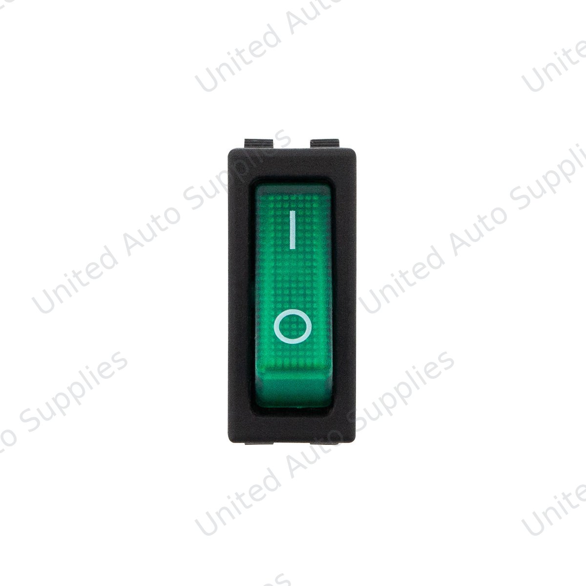 Green Illum Rocker 20 Amp 12V S.P.S.T. On/Off 1 Pc.