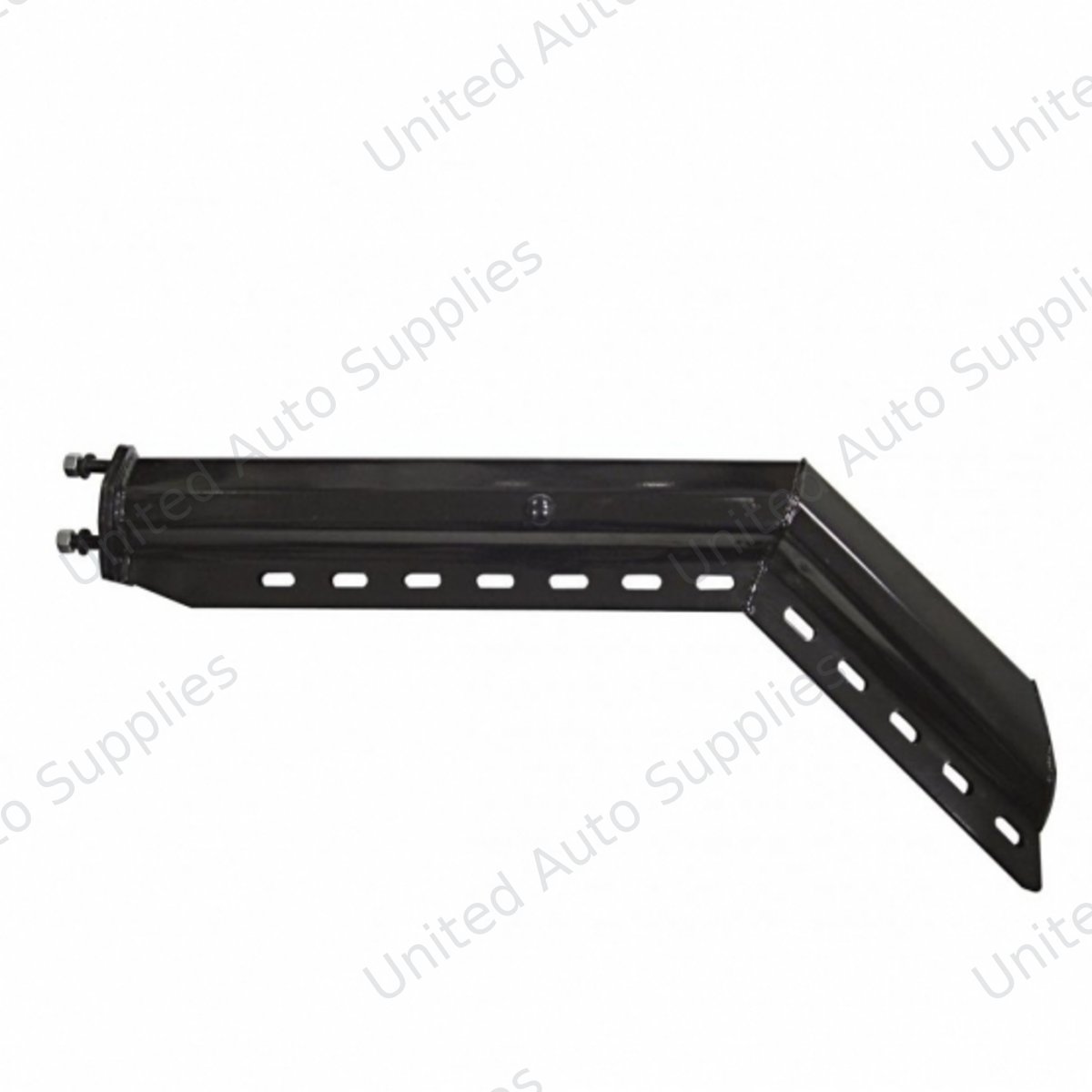 30" Black 45-Degree Angled Heavy Duty Mud Flap Hangers - 1-1/8" Bolt Pattern (Pair)