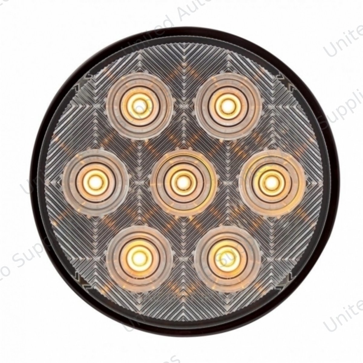 7 LED 4" Competition Series Turn Signal Light - Amber LED/Clear Lens