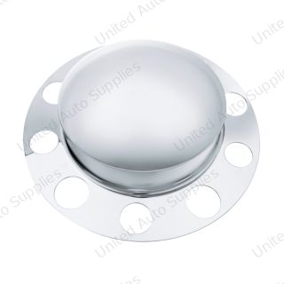 Chrome Dome Front Axle Cover 2PC Kit For 1-1/2" Nut Cover - Steel Wheel (2-Pack)