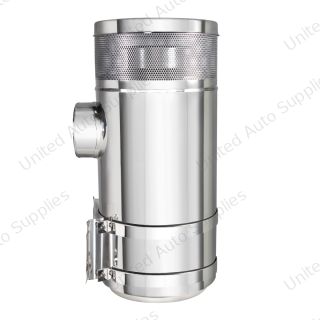 15" Stainless Air Cleaner Kit With Brackets For Peterbilt
