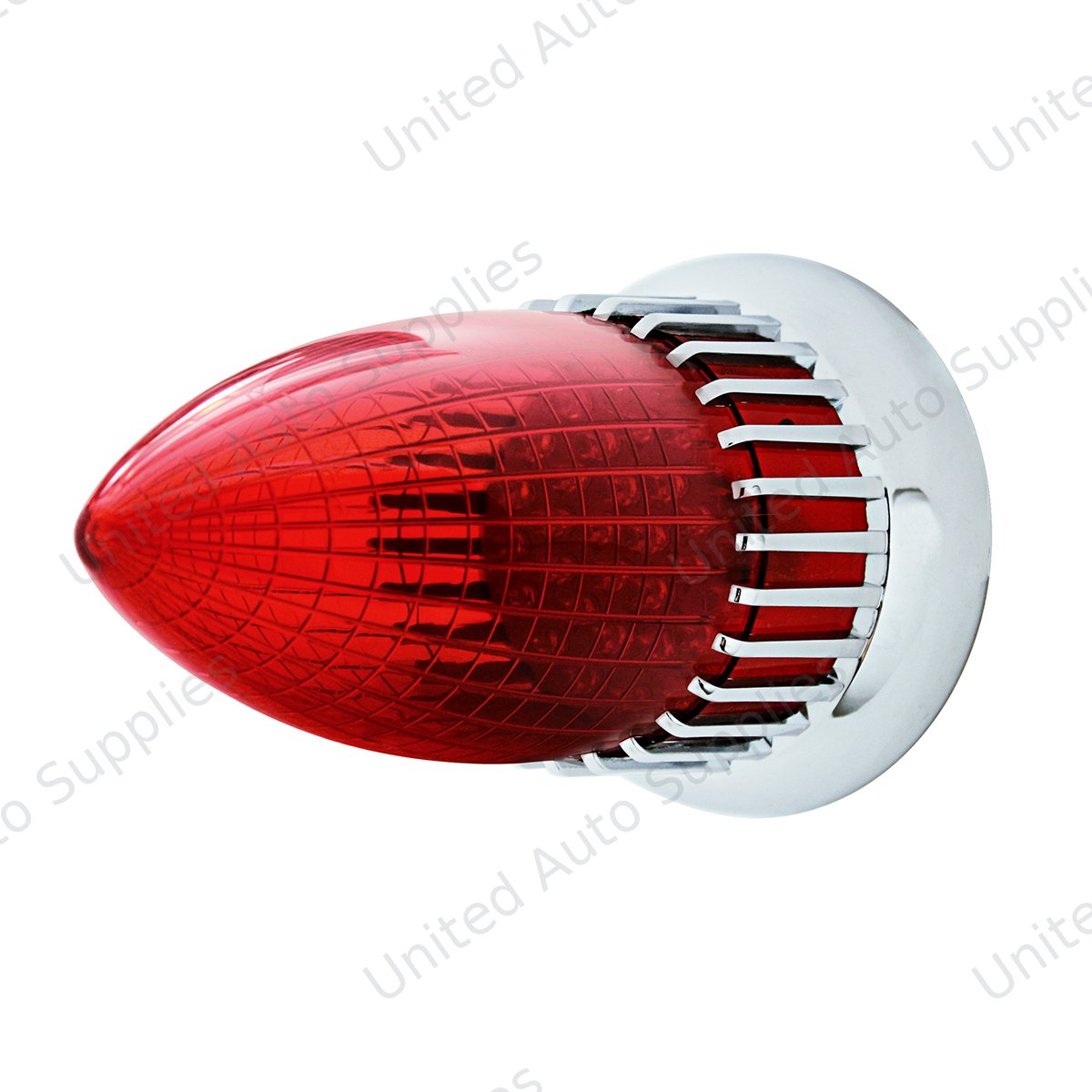 40 LED 1959 Cadillac Style Tail Light With Flush Mount Bezel, Red Lens
