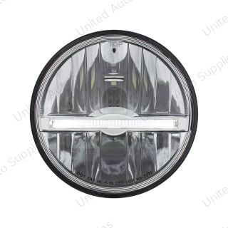 ULTRALIT - 9 LED 5-3/4" LED Headlight With White LED Position Light Bar