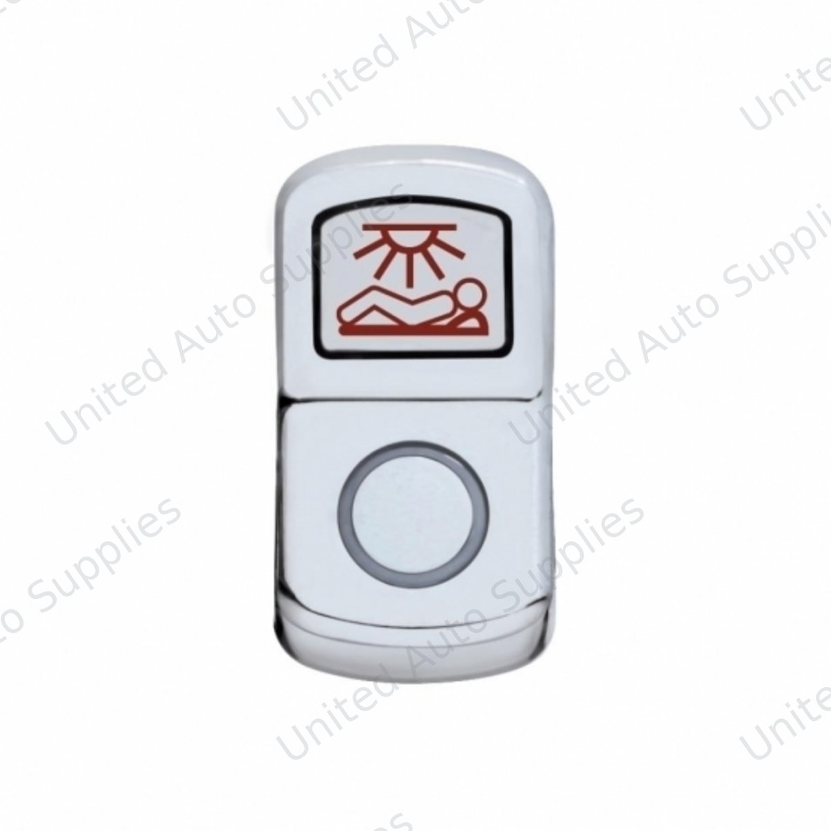 "Sleeper Light" Chrome Rocker Switch Cover - Plain