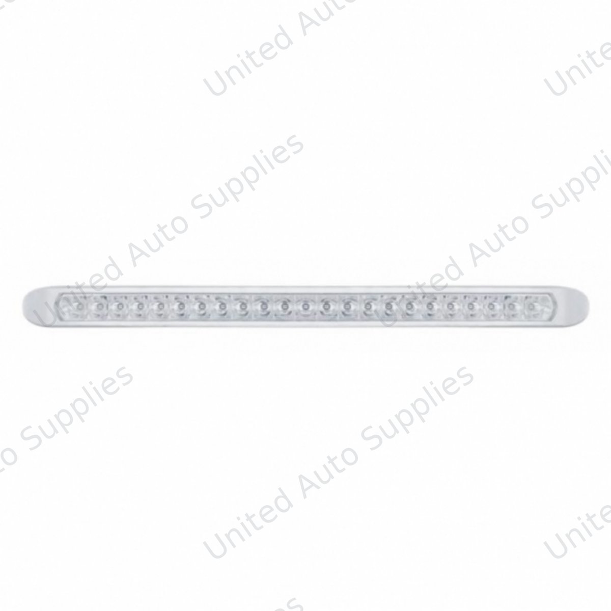 23 LED 17-1/4" Reflector Light Bar With Bezel (Stop, Turn & Tail) - Red LED/Clear Lens