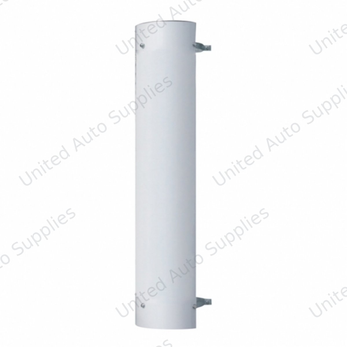 48" Tall 180 Degree Stainless Exhaust Muffler Shield For 7" Diameter Exhaust - Plain