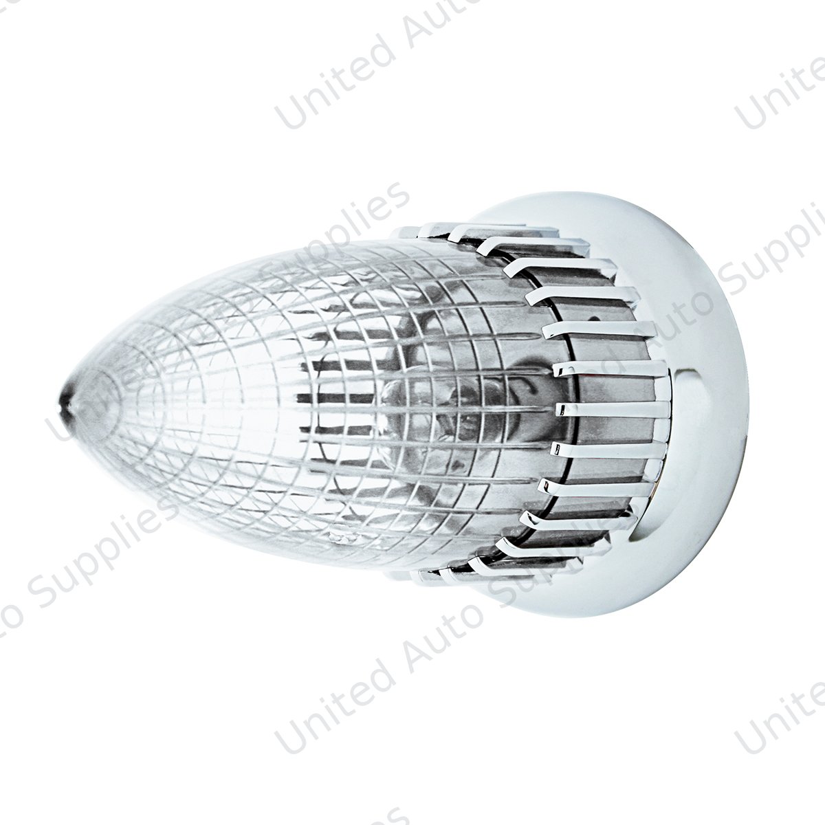 1959 Cadillac Style Tail Light With Flush Mount Bezel, Clear Lens