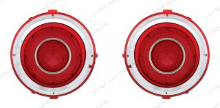 Tail Light Lens (2pcs) For 1970-73 Chevy Camaro Rally Sport - L/H and R/H