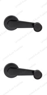 Black Window Crank Handle (2pcs) For 1981-86 Chevy & GMC Truck