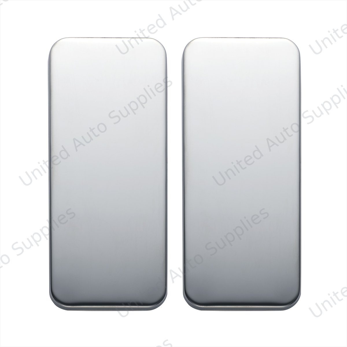 Peterbilt Stainless Vent Door Cover - Plain (Card of 2)
