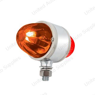 UltraBurst Chrome Double Face Glass Watermelon Light-Amber & Red LED/Dark Amber & Red Lens