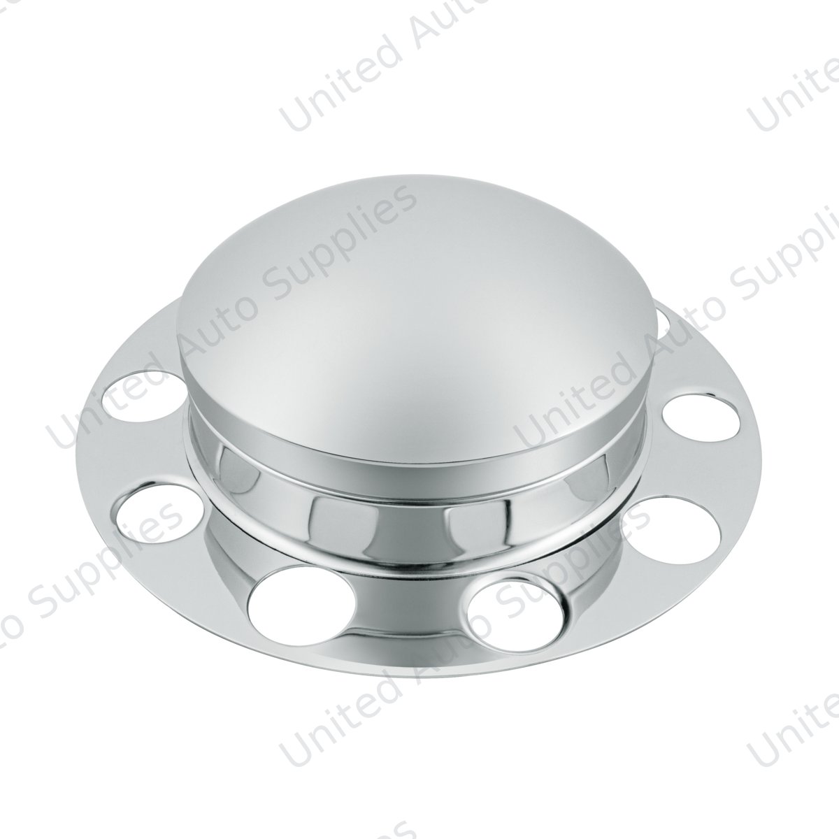 Chrome Dome Front Axle Cover 3PC Kit For Aluminum Wheel