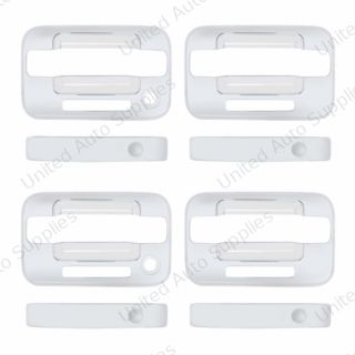 Chrome Door Handle Cover Set For 2004+ Ford F-150 4-Door Models With Keyless Entry