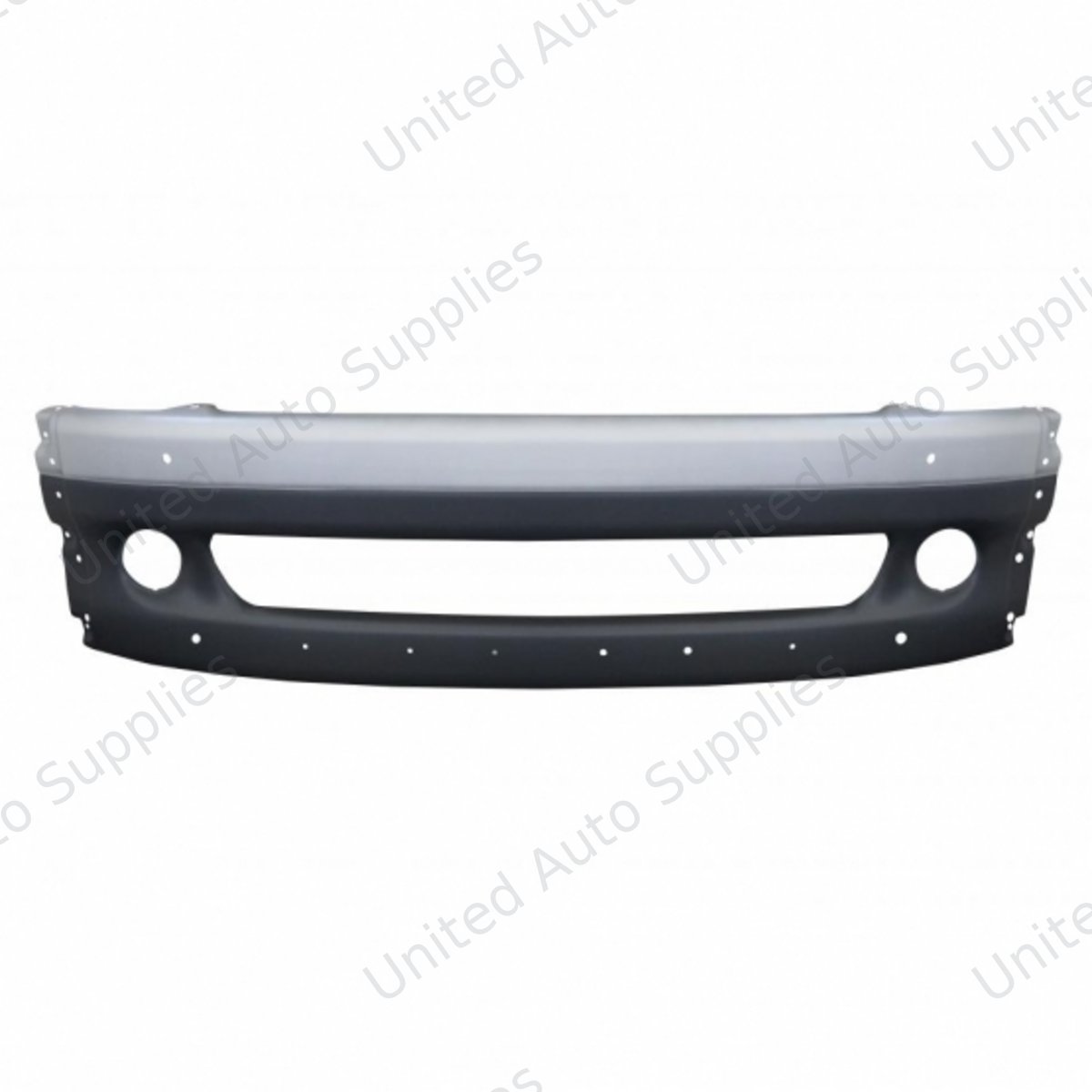 Freightliner Columbia Center Bumper - Silver Without Tow Hole
