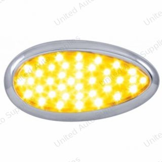 39 Amber LED Freightliner Cascadia Teardrop Signal Light - Amber Lens