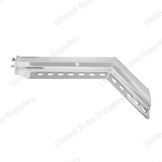 30" Chrome 45-Degree Angled Heavy Duty Mud Flap Hangers - 1-1/8" Bolt Pattern (Pair)