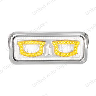High Power Chrome LED Headlight With Turn Signal And Position Light-Driver