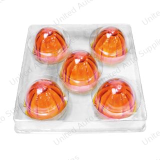 Watermelon Glass Marker Light Lens - Amber (5 Pcs)