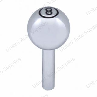 Chrome Large "8" Ball Door Lock Knobs (2pc/set)