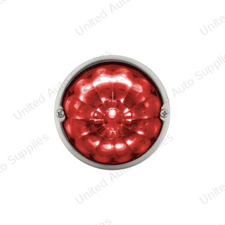 17 LED Dual Function Watermelon Flush Mount Kit - Red LED/Red Lens