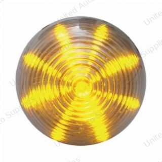 13 LED 2.5" Round Beehive Light (Clearance/Marker) - Amber LED/Clear Lens