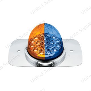 304 SS Turn Signal Light Kit W/ 17 LED Double Fury Watermelon For 2008-2017 FL Cascadia-Amber & Blue LED
