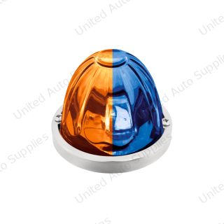 Double Fury 4 LED Dual Function Glass Watermelon Light -Amber & Blue LED