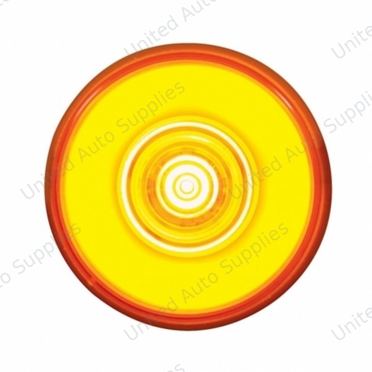 GloLight 6 LED 2" Round Clearance/Marker Light - Amber LED/Amber Lens (Bulk)