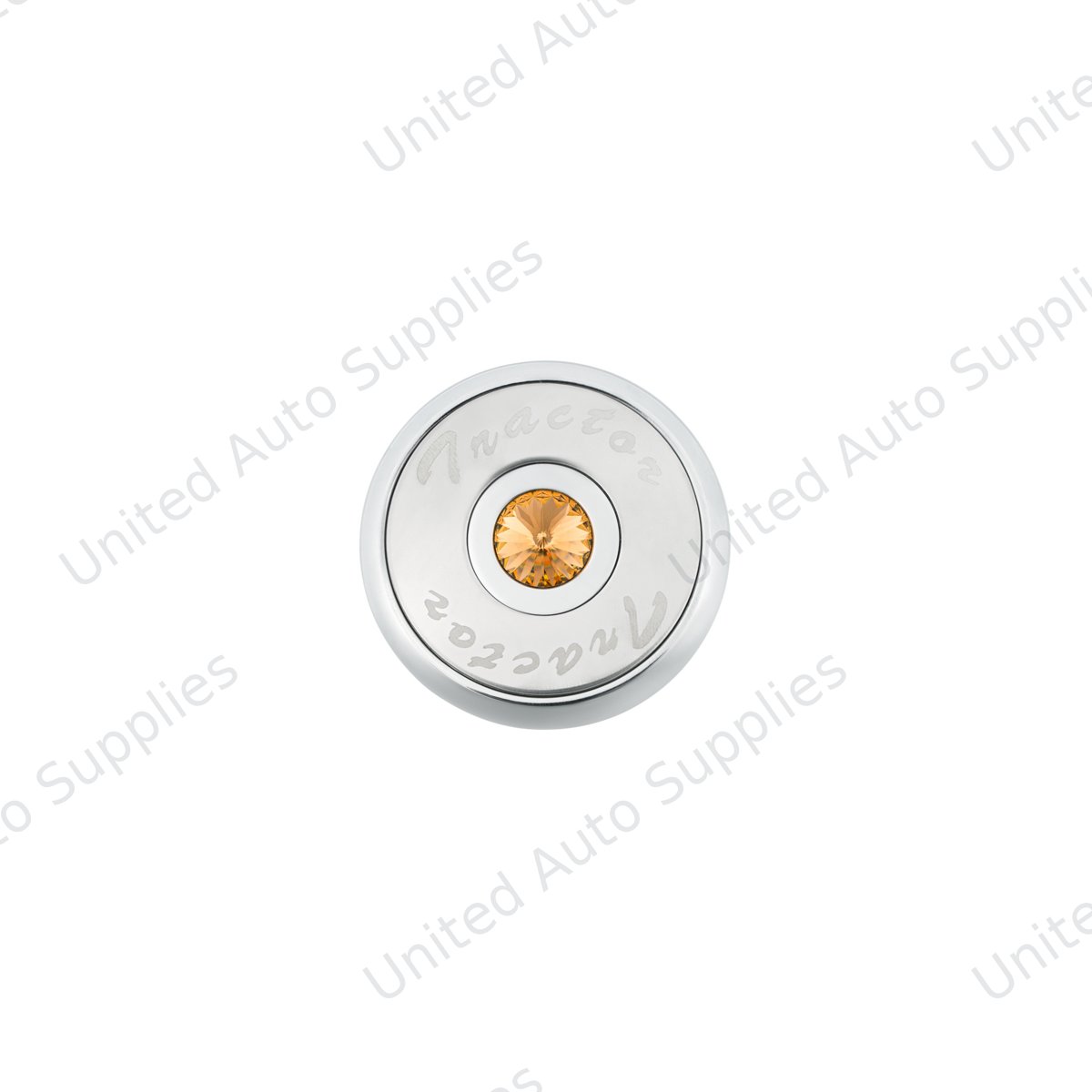 "Tractor" Deluxe Air Valve Knob - Amber Crystal