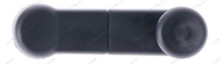 Window Crank Handle RH = LH Plastic Texture Black for 1992-2007 Ford Bronco; 1992-2007 Ford F-150; 1987-1993 Ford Mustang
