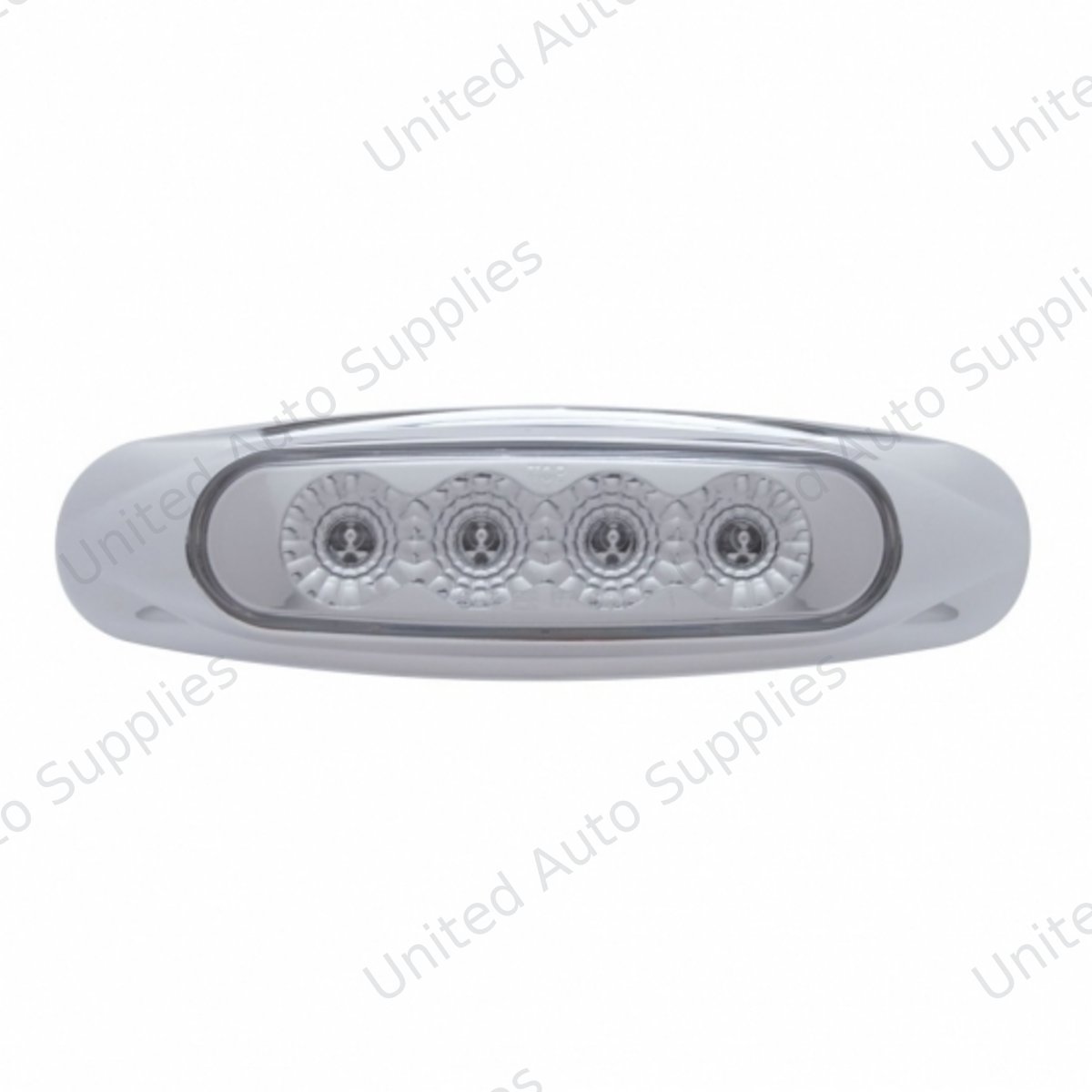 4 LED Reflector Light (Clearance/Marker) - Red LED/Clear Lens