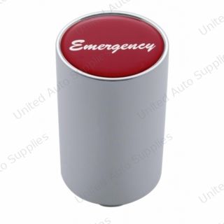 "Emergency" 3" Air Valve Knob - Red Glossy Sticker