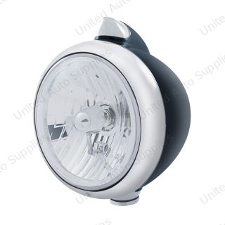Black Guide 682-C Style Headlight Crystal H4 & Original Style LED Signal - Clear Lens