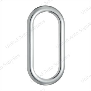 Stainless Steel Oval Window Trim With Sealant Adhesive For Peterbilt