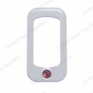 Rocker Switch Bezel For Peterbilt/ Kenworth With Purple Crystal (3-Pack)
