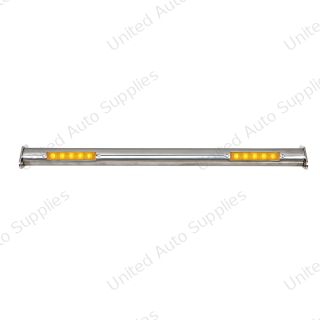 Polished SS Spreader Bar With LED Turn Signals, Front For 1932 Ford Car & Truck