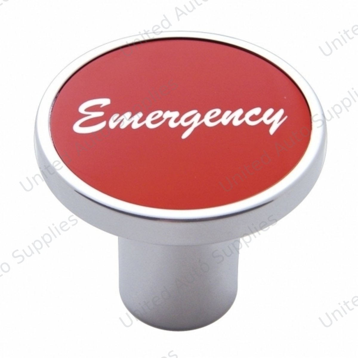 "Emergency" Air Valve Knob - Red Aluminum Sticker