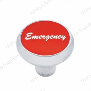 "Emergency" Deluxe Air Valve Knob - Red Aluminum Sticker