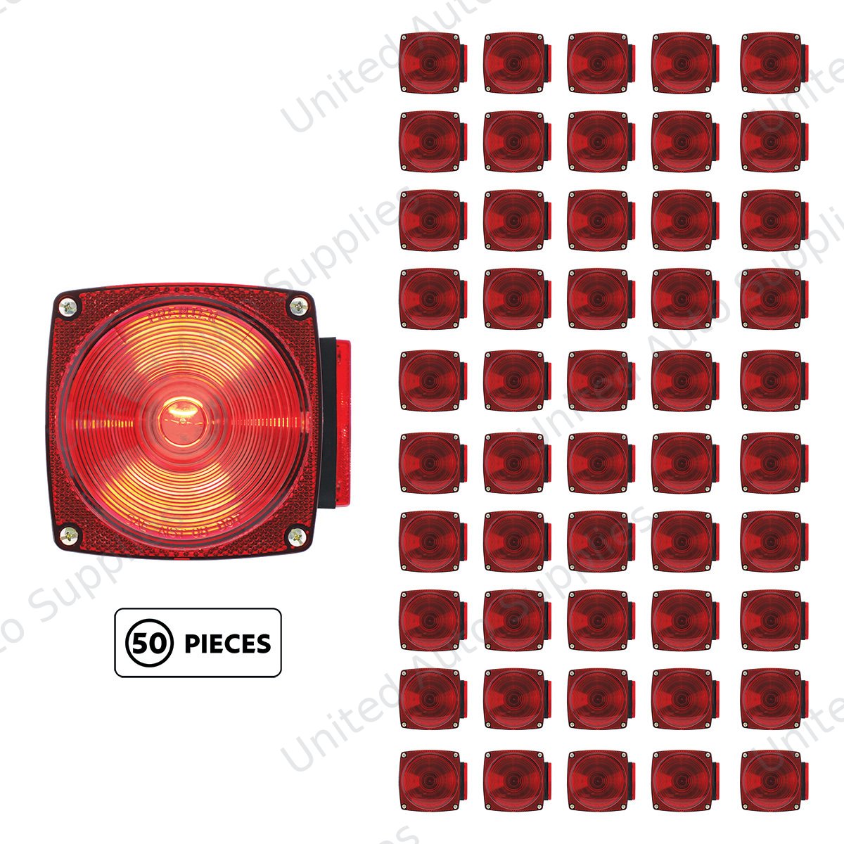 Under 80" Wide Combination Trailer Light Without License Light (50 Pcs)
