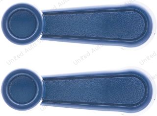 Window Crank Handle (2pcs) Plastic Blue for 1990-1992 Daihatsu Rocky; 1988-2026 Toyota Corolla; 1993-1998 Toyota T100