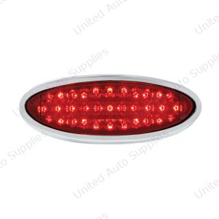 33 LED Tail Light Assembly With Chrome Bezel For 1949-50 Ford Car