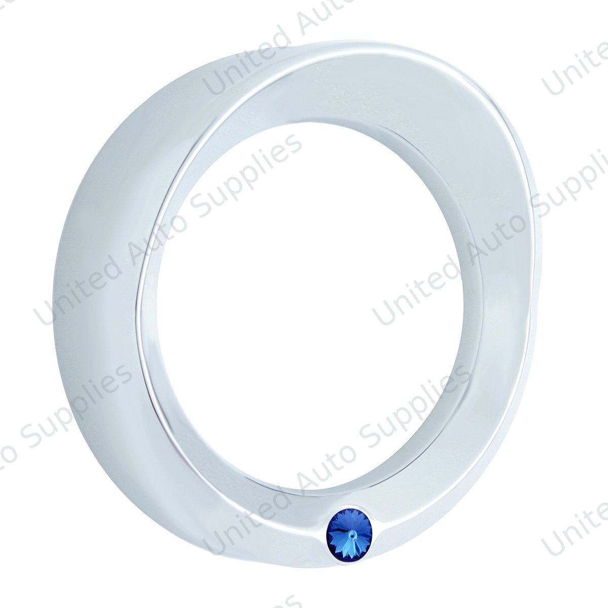 Signature Series Speed/Tachometer Gauge Cover With Visor For Kenworth - Blue Crystal